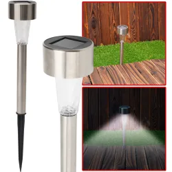 Mini-LED-Solarlampen, 16 Stück mit Erdspiess & Dämmerungssensor, IP44