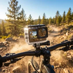 Dual-Screen Action Cam, Full-HD, 12 MP, Wi-Fi, App, wasserdicht bis 30 m