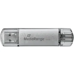 USB Speicherstick mit USBC & USB 3.0 Stecker, 128GB, silber