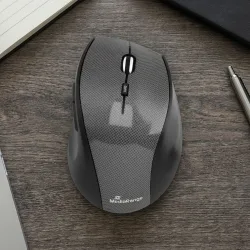 MediaRange MROS207 Maus kabellos Karbon-Optik