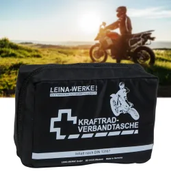 Motorrad-Verbandtasche, Inhalt DIN 13167, schwarz