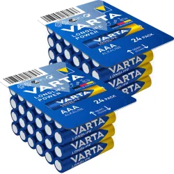 2er-Set Longlife Power Alkaline-Batterien Typ AAA/Micro, 1,5 Volt, 2x 24er-Pack