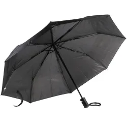 Kompakter Regenschirm, automatisch aufklappbar, schwarz, Ø 95 cm