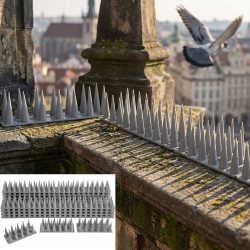 Taubenspikes, Anti-Vogel-Spikes, grau, 5,4 m