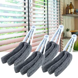 4er-Set Flexibler Jalousien- und Lamellen-Reiniger, Mikrofaser-Fleece, waschbar