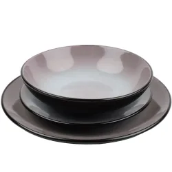 Berlinger Haus - Tellerset 18 teilig taupe, 18 Stück