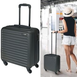 Trolley, Hartschalenkoffer, 27 Liter, 40 cm, dunkelgrau