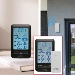 Funk-Wetterstation mit Aussensensor, Barometer & Wettertrend