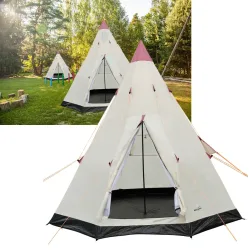 Tipi-Zelt für 3 Personen, Ø 2,5 x H 2,4 m