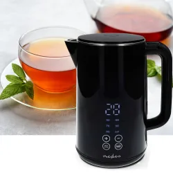 Nedis KAWK362EBK Wasserkocher Kontrollleuchte Schwarz Fassungsvermögen: 1.7 l