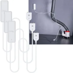 3er-Set WLAN-Wassermelder mit externem Sensor, App-Steuerug