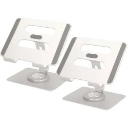2er-Set Universal Tablet Halterung aus Aluminium, 360° schwenkbar