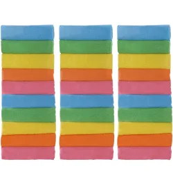 Mikrofasertücher in 5 verschiedenen Farben, 30 Stück 30 x 30 cm