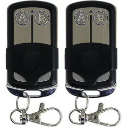 2er-Set Programmierbarer Funk-Handsender, 433,92 MHz, 2 Kanäle