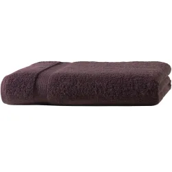 Badetuch, 100 x 150 cm 100% luxuriöse Baumwolle, mit 2 Bordüren, braun