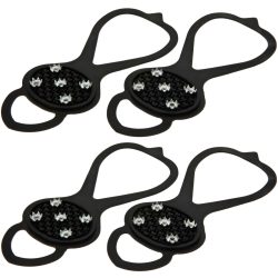2er-Set Universal Schuhspikes zum Überziehen aus Gummi & Metall
