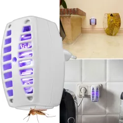 Gardigo UV-Stecker Mücken-Abwehr UV-Licht, Stromgitter UV-Insektenfänger 0.7 W (L x B x H) 100 x 100 x 55 mm Weiß 1 St.