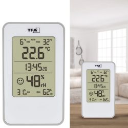 TFA Dostmann Digitales Thermo-Hygrometer Thermo-/Hygrometer Weiß 30.5057.02