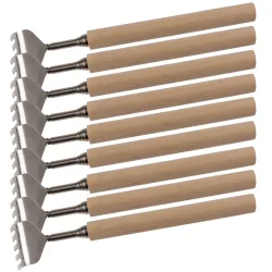9er-Set Teleskop-Rückenkratzer mit Holz-Griff, 17 - 52 cm
