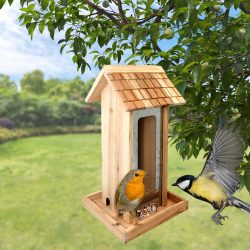XL-Vogelhaus aus Tannenholz zum Aufhängen
