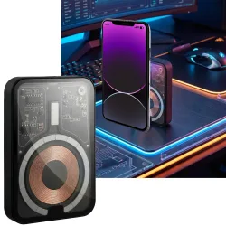 Kabellose Powerbank 5.000 mAh, MagSafe, LED-Anzeige, USB-C