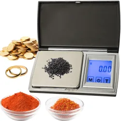 Präzise Digitale Taschen-Feinwaage mit Touch-Display, 300g/0.01g