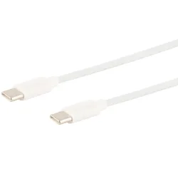 Lade- & Datenkabel USB-C, USB 2.0, PD, weiss, 1m