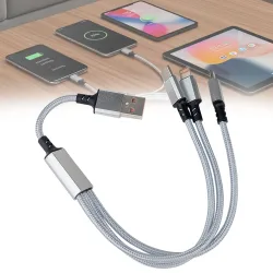 3in1 Universal USB-Schnellladekabel, 25 W, 30cm