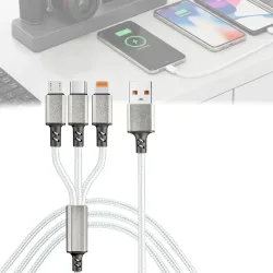 3in1 Universal USB-Schnellladekabel, 25 W, 120cm