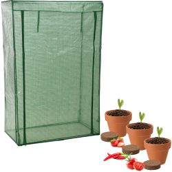 Tomaten-Gewächshaus mit Anzuchtset - Tomate, Erdbeer und Chilis