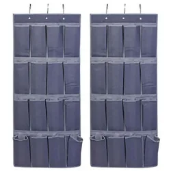 2er-Set Schrank-Hängeregal,  je 16 Fächer, 45 x 110 x 16 cm