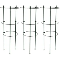 3er-Set Pflanzenstütze, rund, 45 x Ø 18 cm