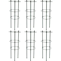 6er-Set Pflanzenstütze, rund, 45 x Ø 18 cm