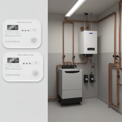 2er-Set Kohlenmonoxid-Melder mit LCD-Display