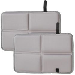 2er-Set Thermositzkissen, wasserabweisend und faltbar 38 x 28 cm, grau