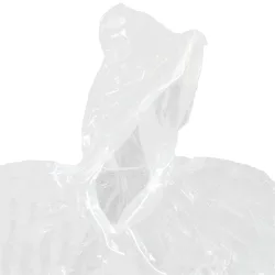 4er-Set Regenponcho mit Kapuze, transparent