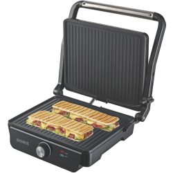 Kontaktgrill für Panini, Toasts, Steaks, Fisch und Gemüse, 2000 Watt