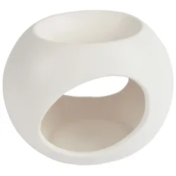 Duftlampe aus Keramik, weiss, Ø 13 cm