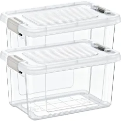 2er-Set Vorratsbox, 2500ml, transparent