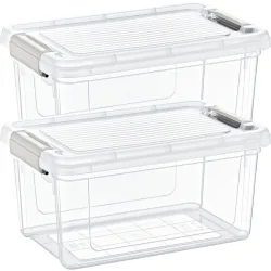 2er-Set Vorratsbox, 5000ml, transparent
