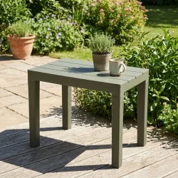 Garten- und Balkon-Beistelltisch, grün, 60 x 45 x 39 cm