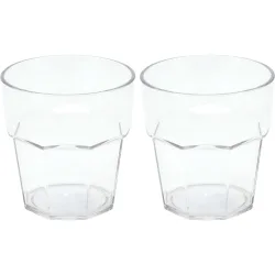 2er-Set Trinkgläser aus Kunststoff, 275 ml
