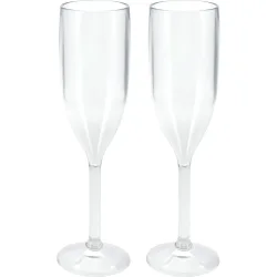 2er-Set Sektgläser aus Kunststoff, 165 ml