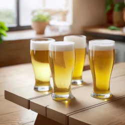 4er-Set Biergläser aus Kunststoff, 520 ml
