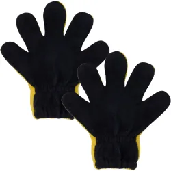 2er-Set Auto Wasch- und Polier-Handschuh, zweiseitig