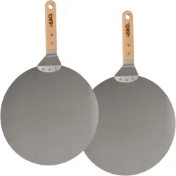 2er-Set Pizzaschaufel aus Edelstahl, Ø 30,5 cm
