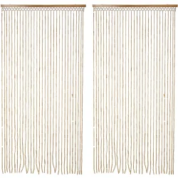 2er-Set Türvorhang Bambus, Wandschmuck, 90 x 180 cm