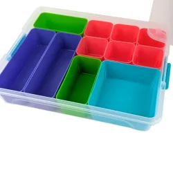 Sortierbox mit 11 entnehmbaren Fächern