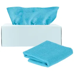 2er-Set Mikrofaser-Reinigungstücher in Spenderbox, 2x 25-Stck., 22 x 22 cm