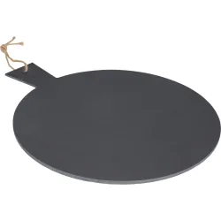 Serviertablett, Schieferplatte, rund mit Griff, Ø 35 cm